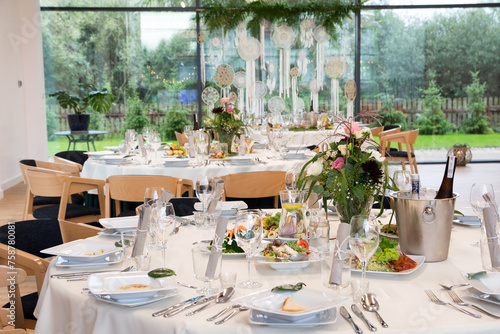 Fototapeta Naklejka Na Ścianę i Meble -  Wesele, sala weselna
