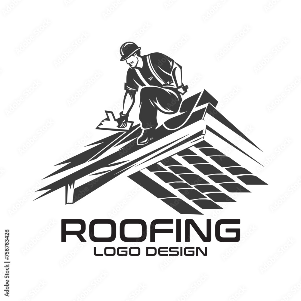 Roofing Vector Logo Design