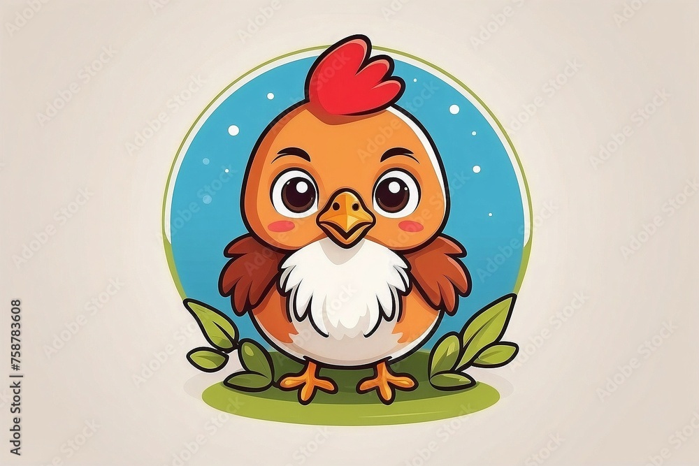 cute chicken cartoon vector illustration cute chicken cartoon vector illustration