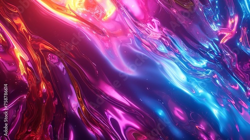 Abstract Color Pattern 8K Realistic Lighting