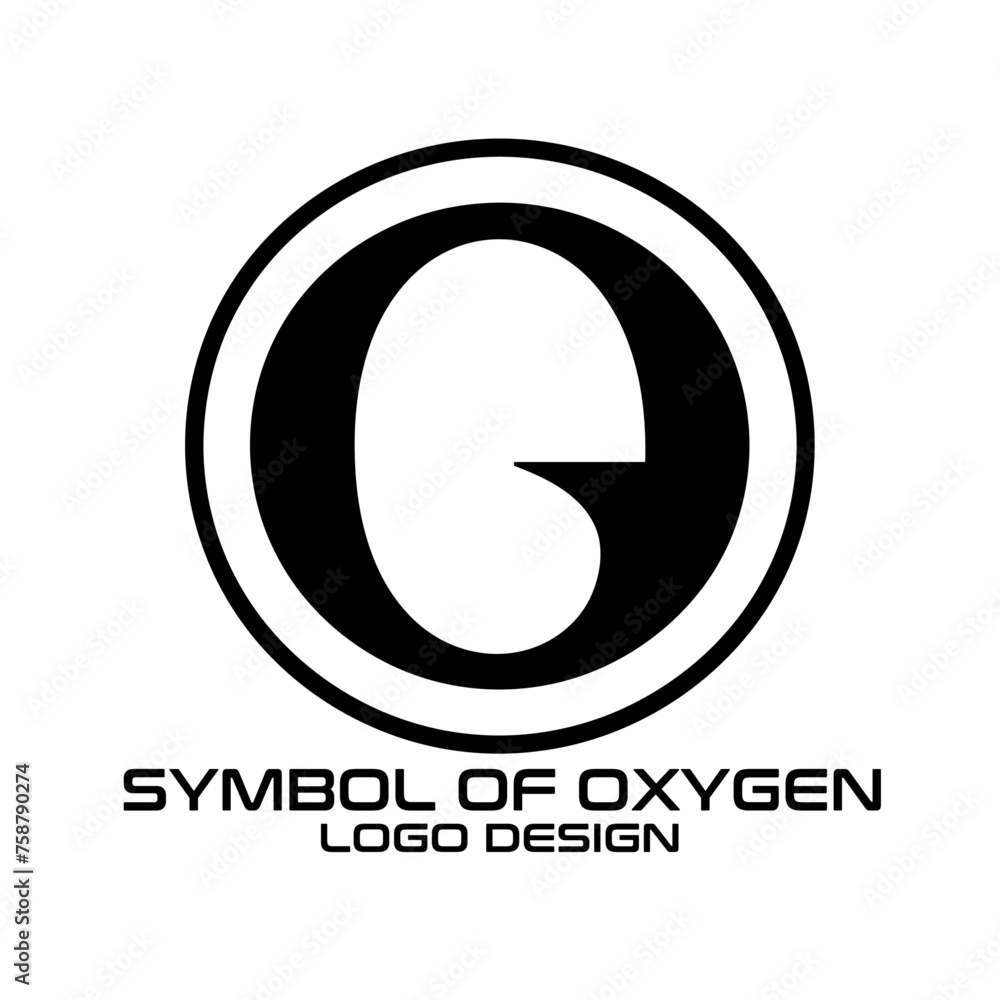 Symbol Of Oxygen Vector Logo Design Symbol Of Oxygen Vector Logo Design