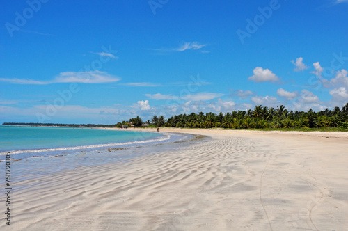 Angra de Ipioca Beach, with its clear water, South Coastl of Alagoas State, Brazil, Feb 2020