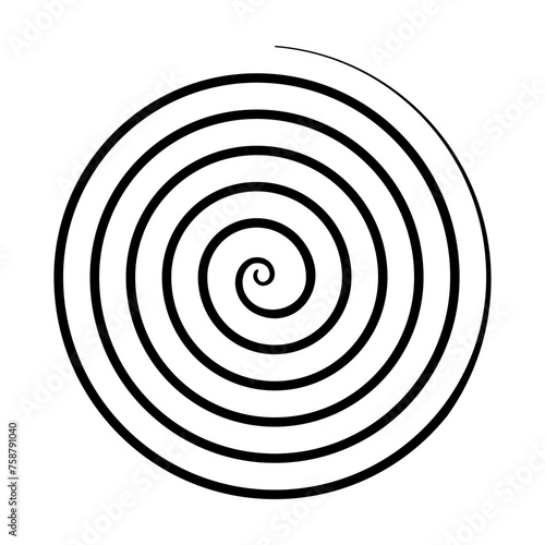 Hypnosis spiral vector illustration.