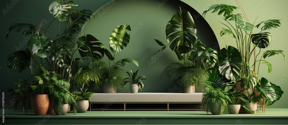 Green Concept for Indoor Plants and Flowers. Green Concept for Indoor Plants and Flowers.