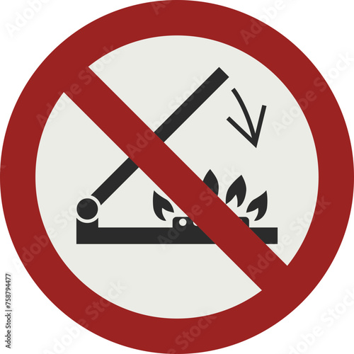 PROHIBITION SIGN PICTOGRAM, DO NOT SHUT LID WHEN BURNERS ARE OPERATING ISO 7010 – P073, SVG