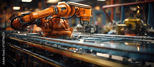 ai robot machine technology inside industrial factory