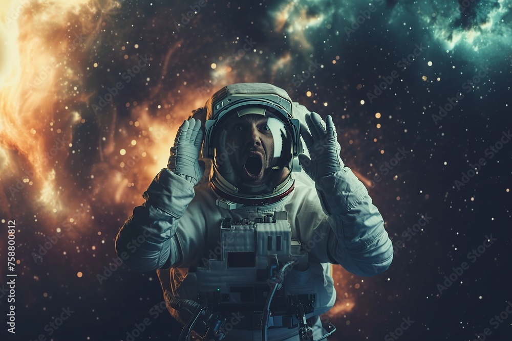 adult man wearing an astronaut suit adult man wearing an astronaut suit