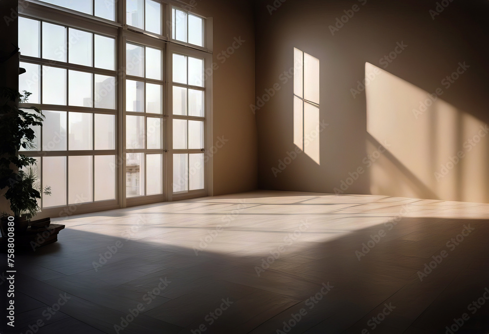 Light studio space with artistic shadow stock photo Light studio space with artistic shadow stock photo