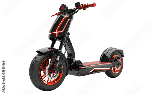 Electric scooter isolated on transparent Background