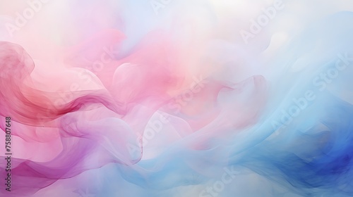 abstract background with pastel colors and smoke, pink, blue, purple, white.