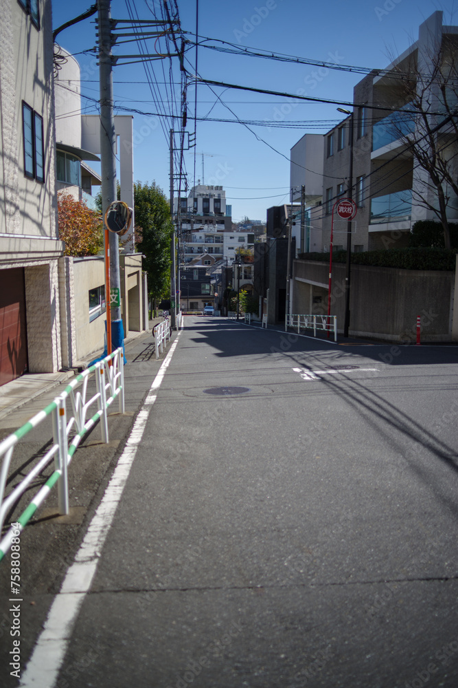 Obraz premium 東京都渋谷区広尾2丁目の都市風景