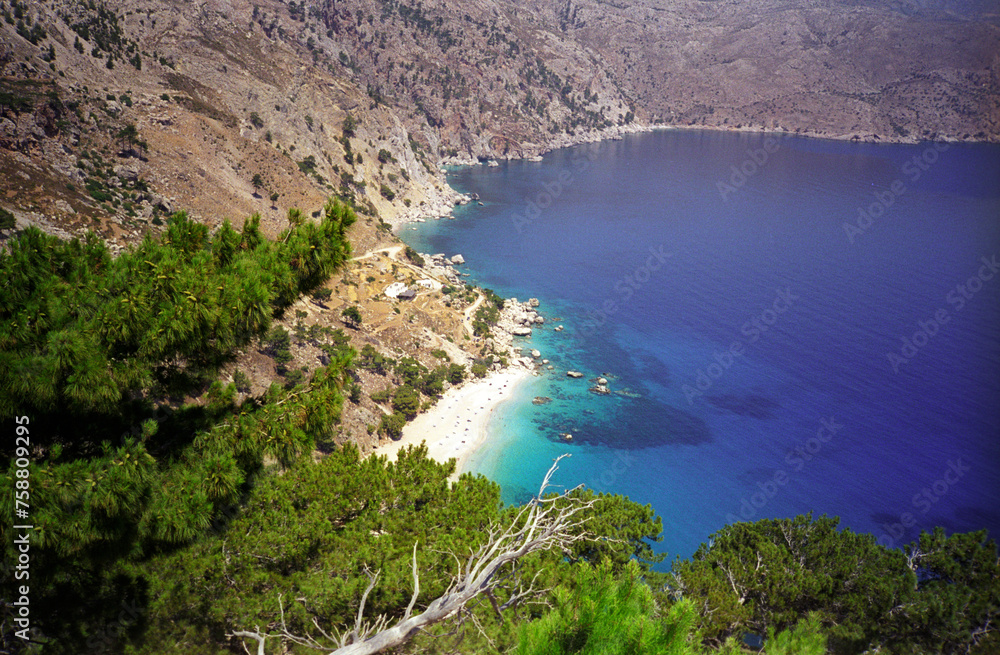 bay on the greek island of karpathos