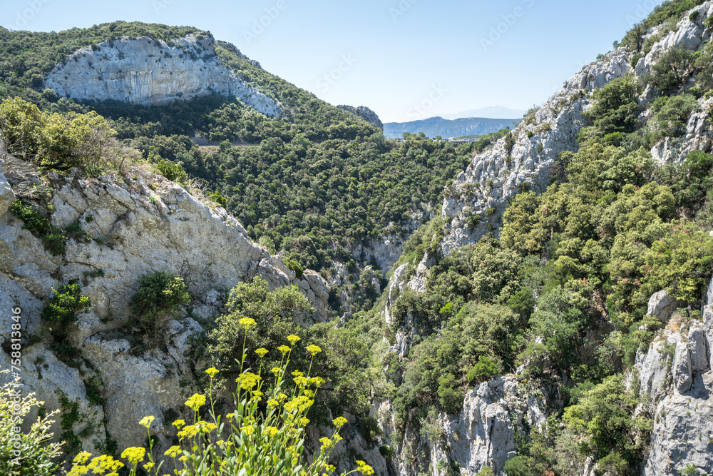 Gorges de Galamus, Languedoc Roussillon, France Gorges de Galamus, Languedoc Roussillon, France