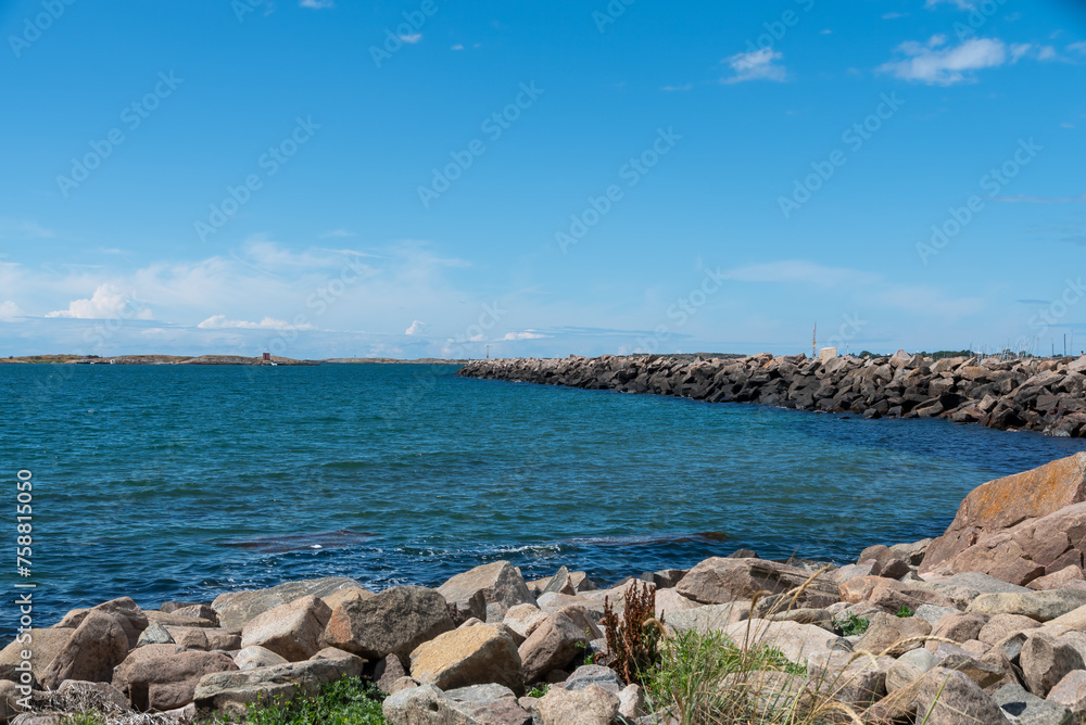 Sea and rocks near fortress