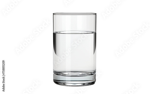 Empty Glass on a Clear Backdrop