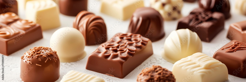 pattern of high quality white and black chocolates pattern of high quality white and black chocolates