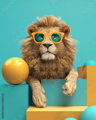 Lion exploring the concept of influencer marketing and its effectiveness 3D Animator
