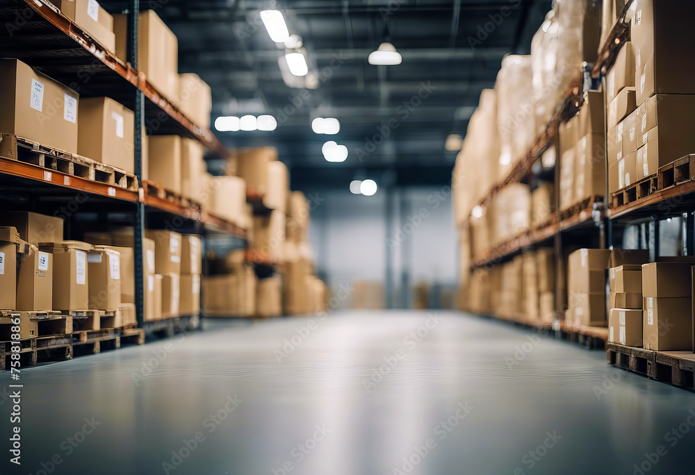 Blurred business background Blur warehouse with bokeh light background stock photoBackgrounds Defocused Blurred Motion Warehouse Factory