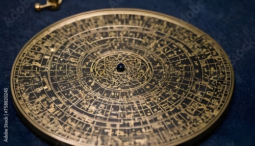 L'astrolabe, un instrument antique d'une grande ingéniosité, incarne l'alliance harmonieuse entre la science et l'art.  photo