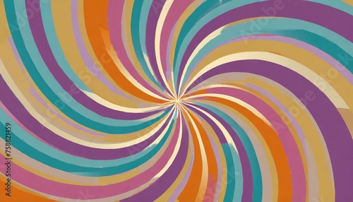 retro swirl summer style and festival background