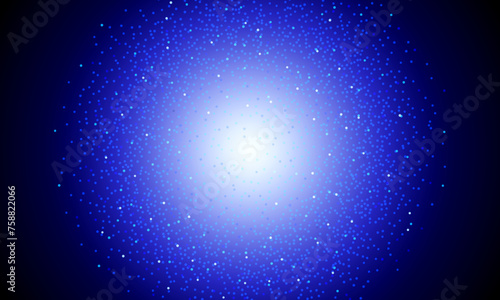 Blue glowing light glitter background effect. Magic glow sparkling texture. star dust.