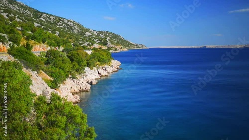 Croatian coast on Adriatic Sea