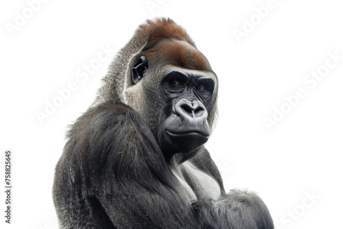 Pure Gorilla Power on transparent background, © AIstudio1