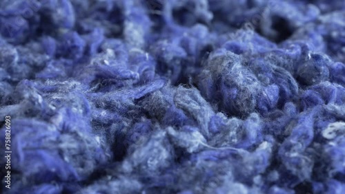 Recycled blue jeans cotton denim fibre