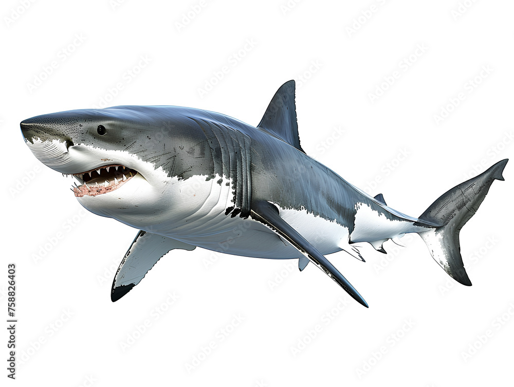 Obraz premium shark isolated on white