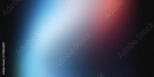 Black blue red spot light , texture color gradient rough abstract background , shine bright light and glow template empty space grainy noise grungy
