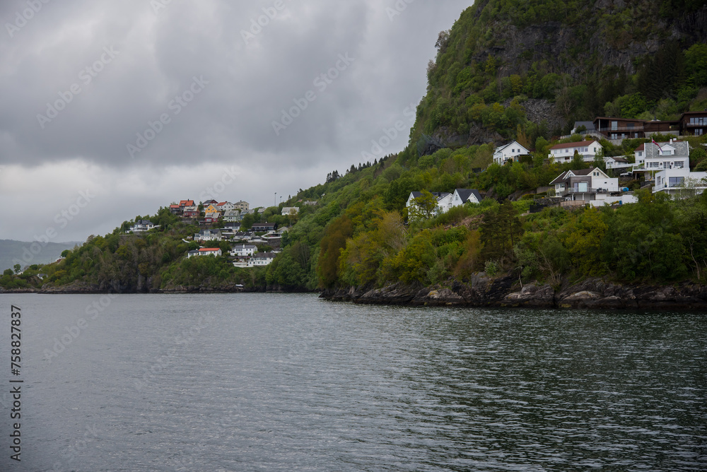 Houses on the Norway fjords
