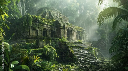 Eldorado, ancient civilization, temple in the jungle