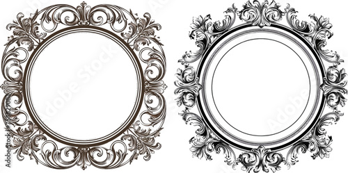 Vector decorative frames