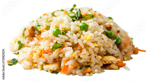Fried rice transparent picture