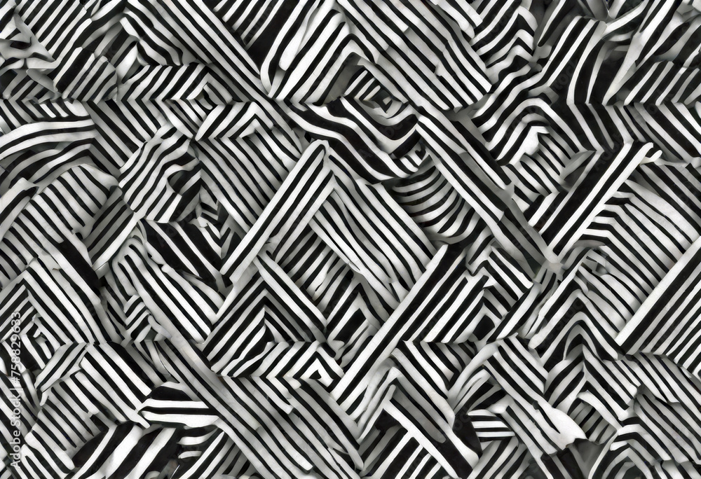 Textured Monochrome Grained Striped Irregularly Pattern
