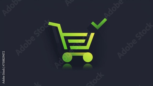 Green Check Mark cart logo