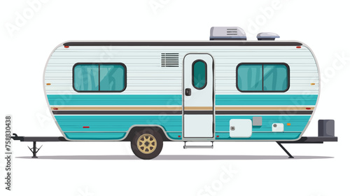 Camper Trailer Isolated