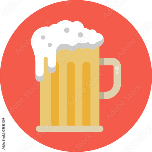 Beer icon, an essential element in any barbecue gathering, embodying the perfect pairing with sizzling grills and good company.