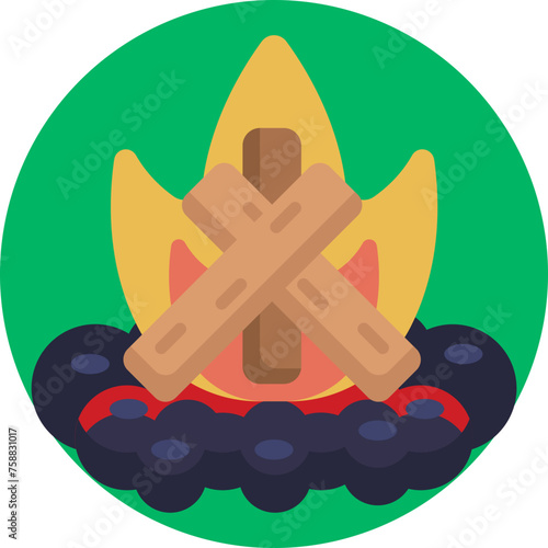 The Bonfire icon signifies a focal point where food meets flame, igniting the spirit of culinary creativity and communal joy around the grill