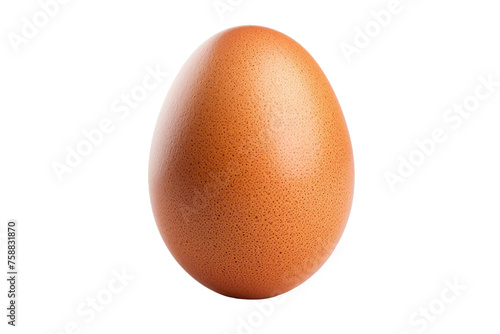 Brown Egg on transparent background,