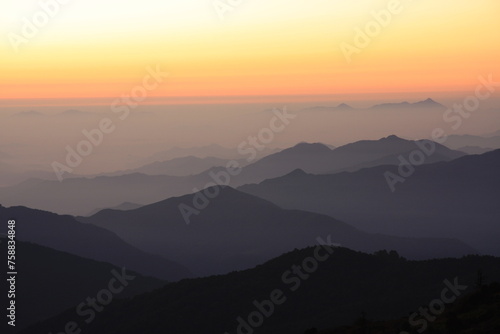Lever du soleil sommets Népal  © Nicolas