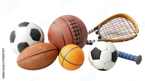 Sports Equipment on Transparent Background PNG © TheLogoTip