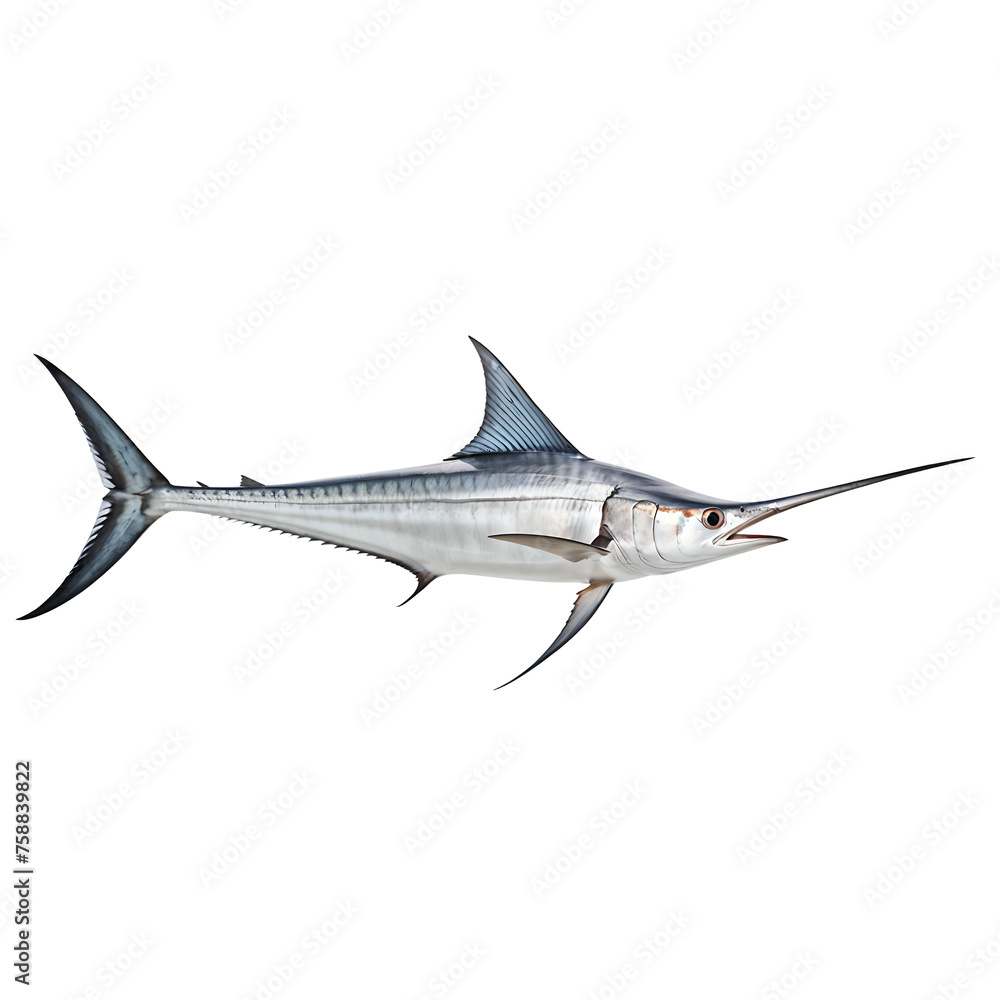 Fototapeta premium swordfish isolated on transparent background