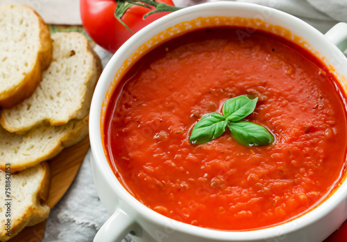 Delicious homemade tomato soup © musicphone1