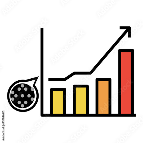 High particle graph flat color
