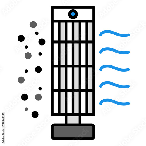 Air purifier flat color