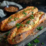 Baguette traditional French bread