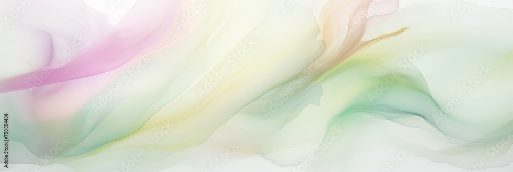 A dreamy and abstract composition featuring a soft blend of white and green hues, creating a serene and peaceful ambience A dreamy and abstract composition featuring a soft blend of white and green hues, creating a serene and peaceful ambience