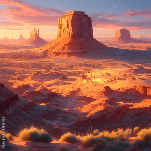 Explore the Raw Charm of Monument Valley with its Majestic Landscapes photo