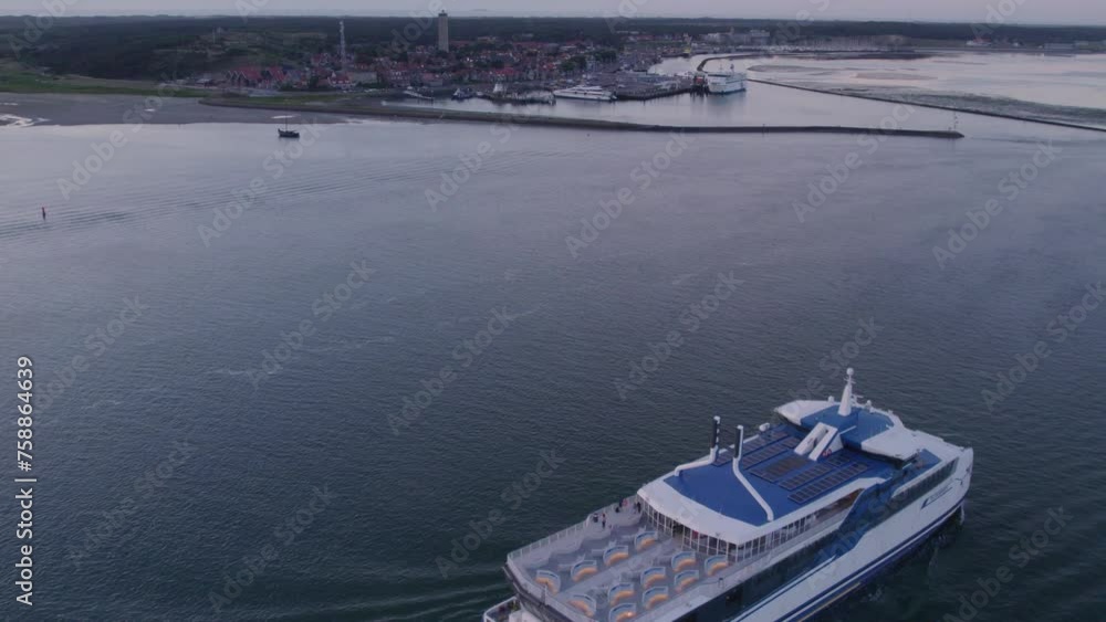 Vidéo Stock Terschelling, Netherlands - 22 August 2023: Aerial view of ...